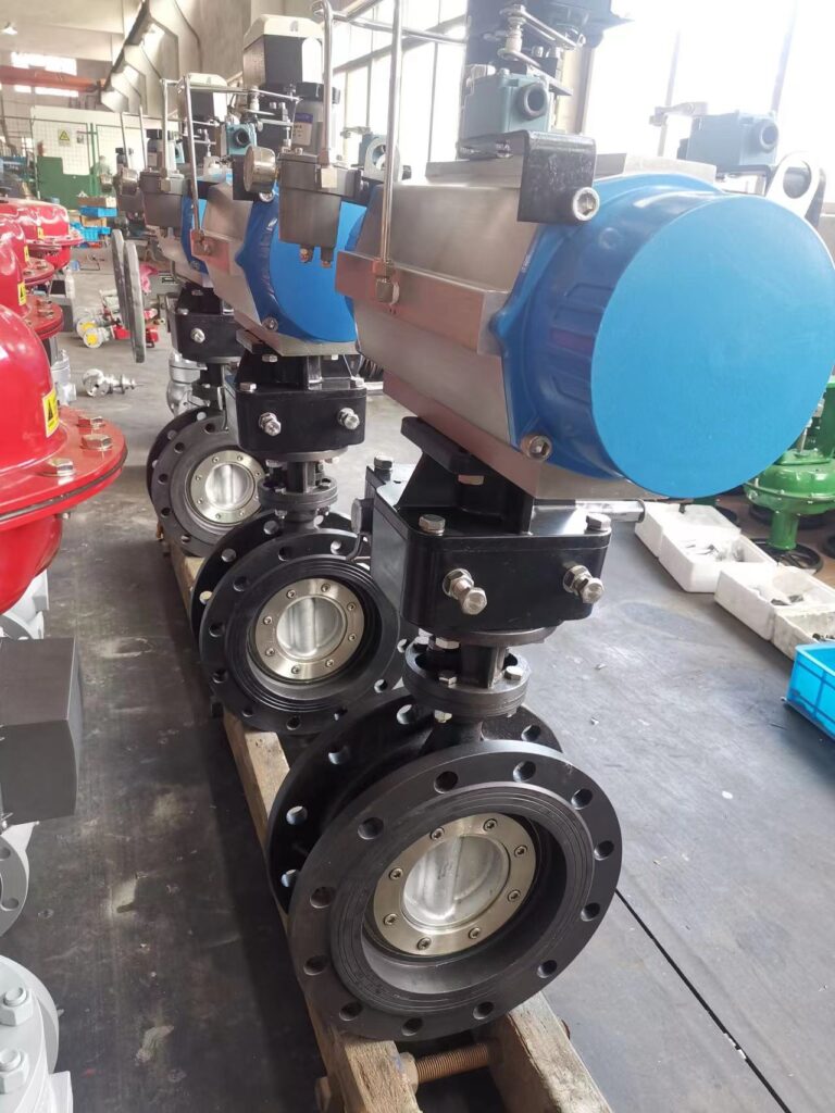 pneumatic eccentric butterfly valves